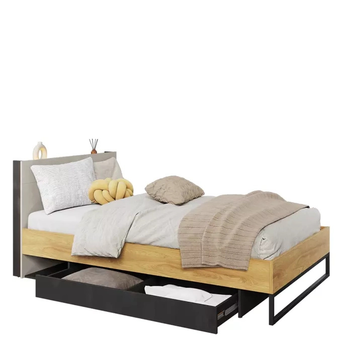 Łóżko młodzieżowe 90x200 cm z pojemnikiem TEEN FLEX