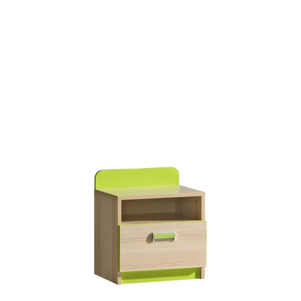 Nowoczesne szafka nocna do pokoju dziecięcego 45 cm LUMINOUS zielony