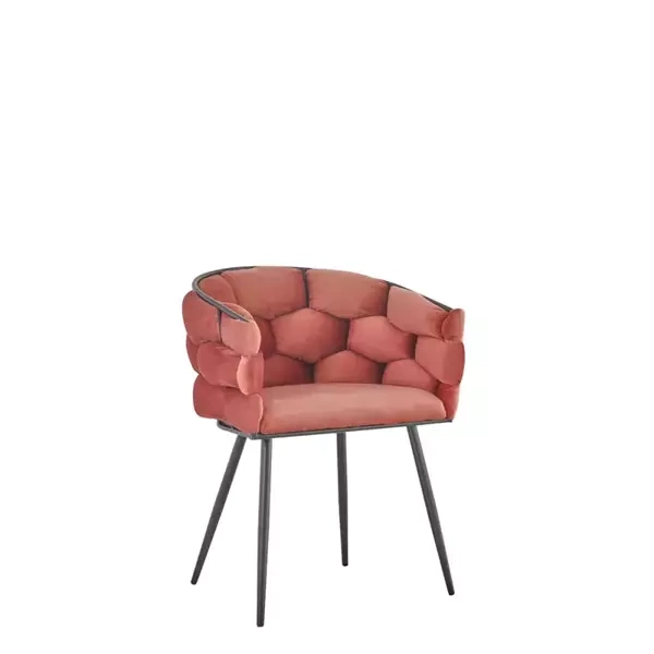 Tapicerowane krzesło w stylu glamour ALAGIO