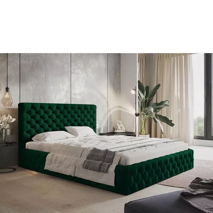 Łóżko do sypialni 140x200 cm INTON glamour