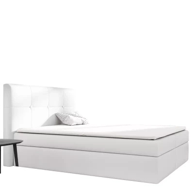 Łóżko Kontynentalne 160x200 białe LUDWIK