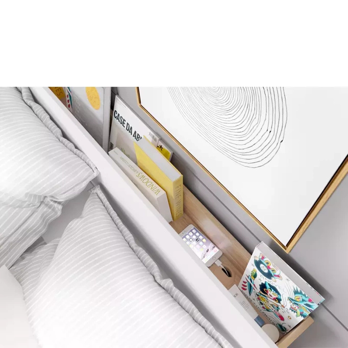 Małżeńskie łóżko ze stelażem 180x200 cm DENTRO