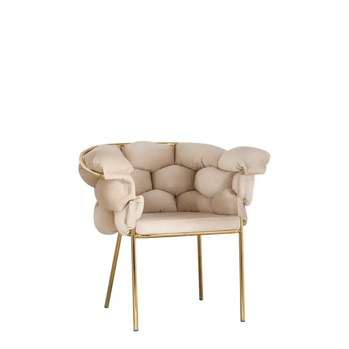 Krzesło tapicerowane w stylu glamour BESSOS
