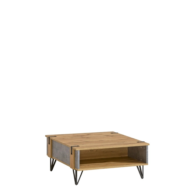 Loftowy stolik kawowy do salonu 80x80 cm LOSTI