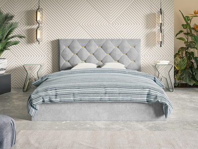 Łóżko 120x200 cm tapicerowane DRALE