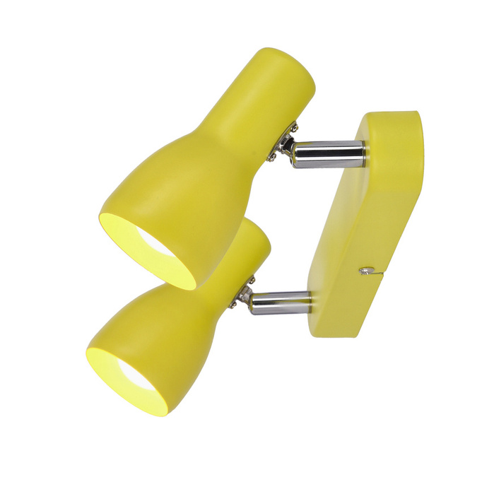 Lampa ścienna sufitowa listwa żółta 2x40W Picardo