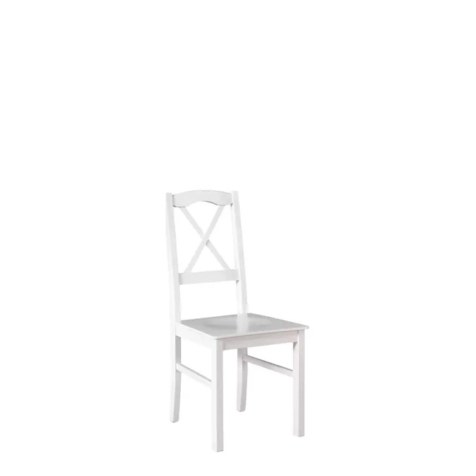 Białe drewniane krzesło NESTO 