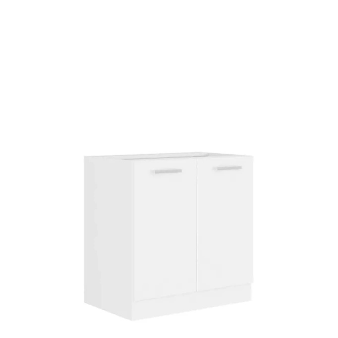 Stojąca szafka kuchenna biały mat 80 cm SNOW
